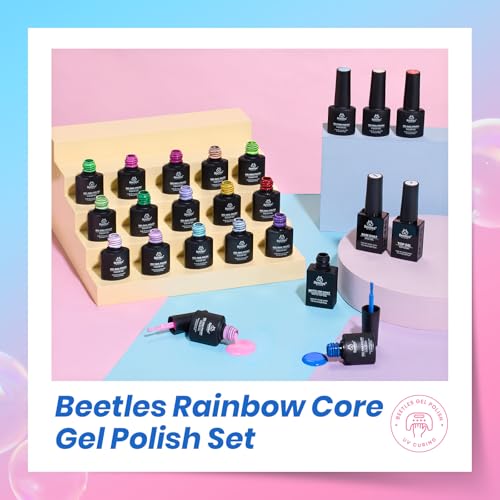 Image of Beetles Deal Box Summer Gel Nail Polish Set, 20 Colors HEMA-Free TPO-Free | HEMA-Free and TPO-Free Formula with 20 Summer Shades and Base /Top Coats for DIY Gel Manicures