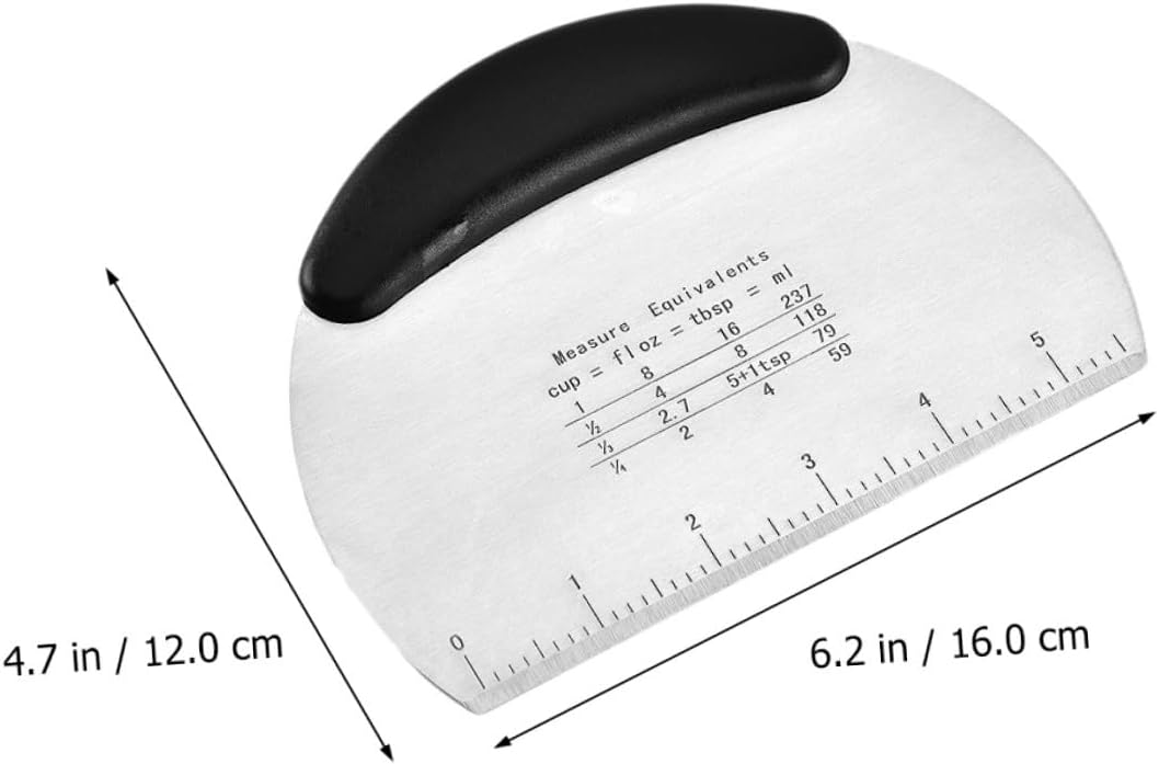 Stainless Steel Dough Cutter Set with Pastry Scraper for Baking Cookies Biscuits and Dough Mirror Polished Texture High Temperature Resistant Baking Tool Kit