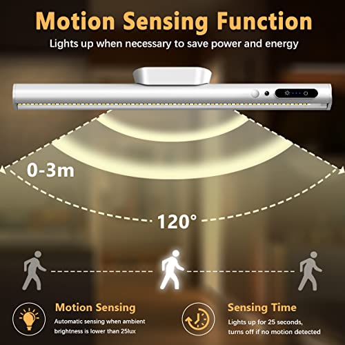 Image of Battery Powered Operated Wall Strip Light with Motion Sensor