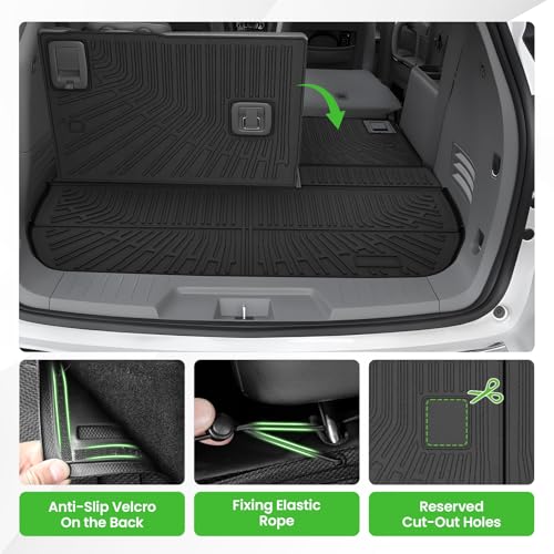 Tapis de coffre Chevy Traverse résistant intempéries bâche dossier robuste - 6