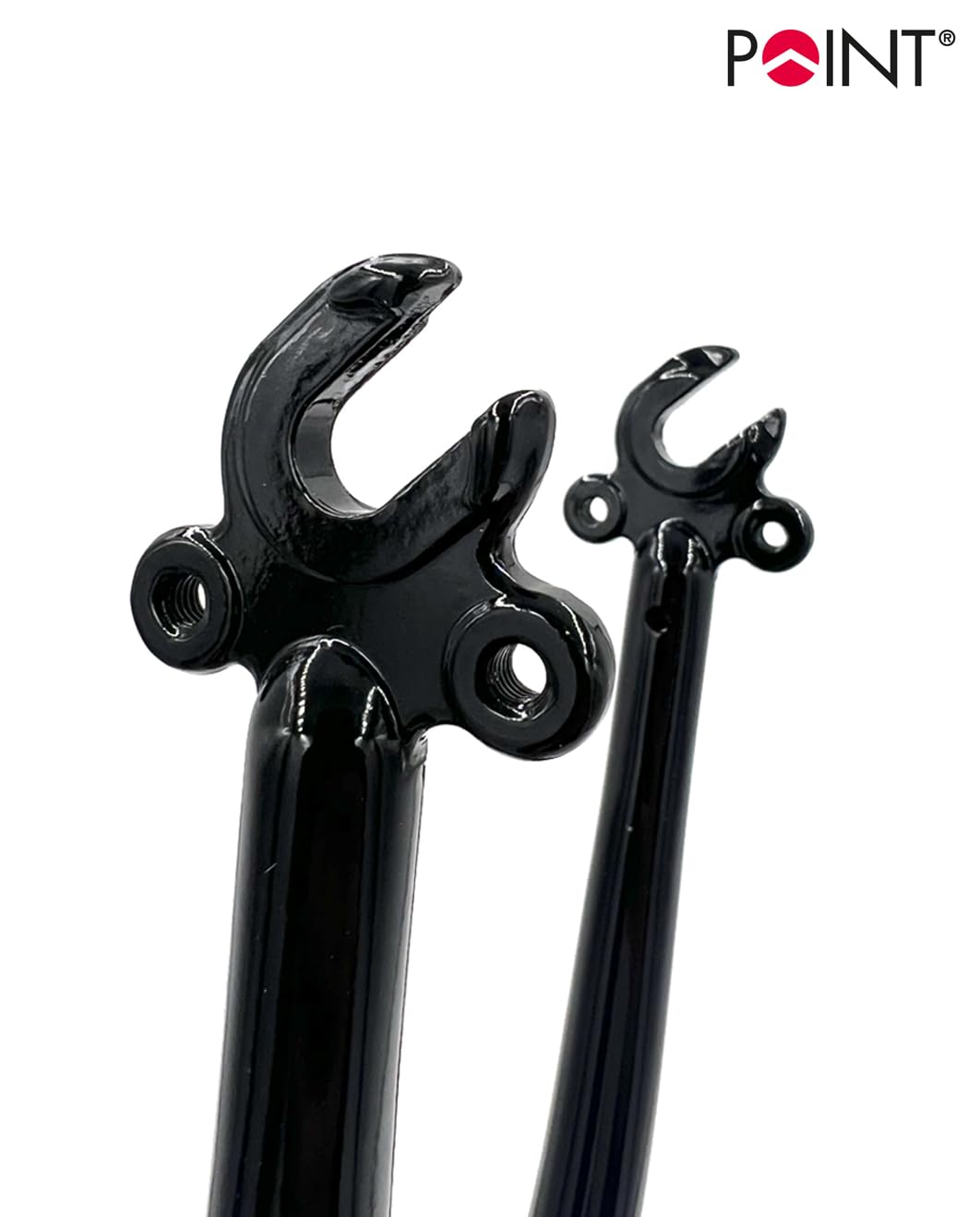 Point - Horquilla de trekking (1 1/8", rosca de 70 mm), color negro