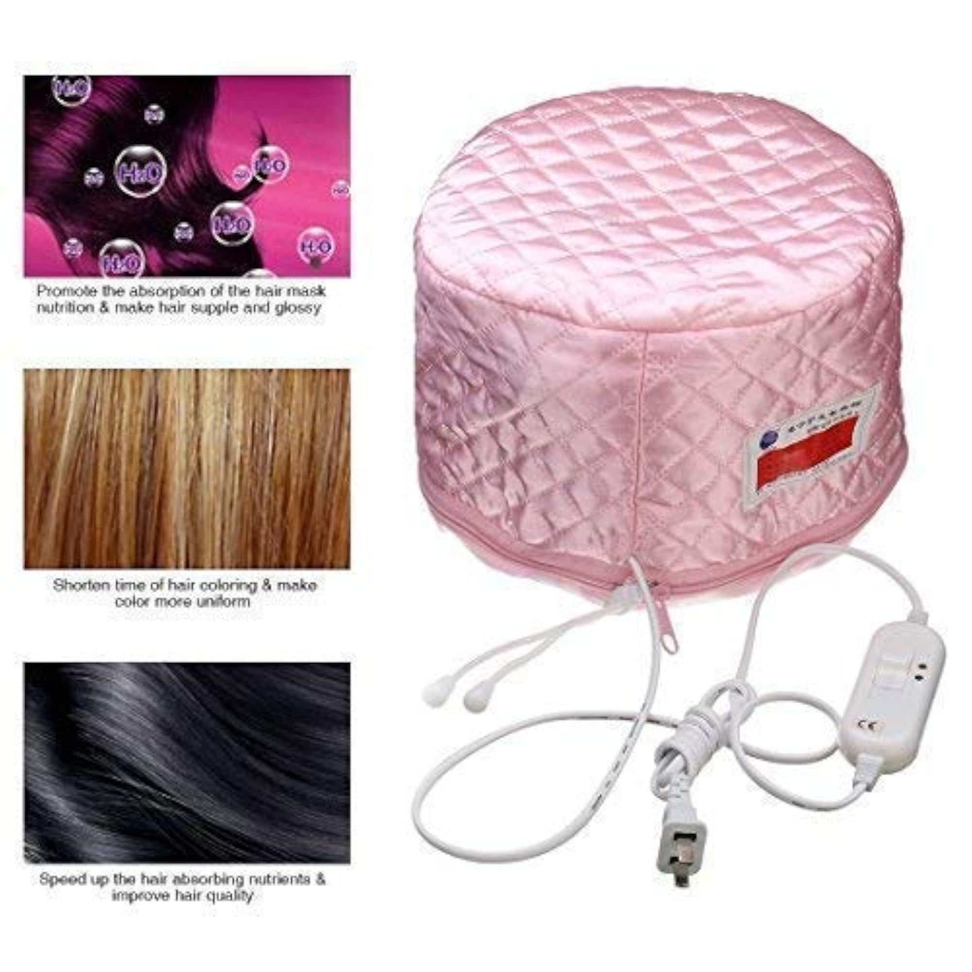 Hair Care Thermal Head Spa Cap Treatment, Pink