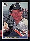 1985 Donruss Baseball #516 Rusty Kuntz Detroit Tigers Official MLB Trading Card
