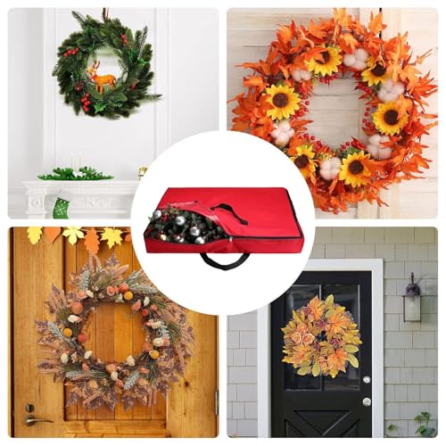 Sac de rangement pour couronne de Noël 76 cm XIAOXIAOYU