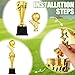 Foilswirl 1st 2nd 3rd Place Trophy Plastic Trophy Award for Sports Tournament Funny Prize Cup for Football Soccer Competitions Reward Ceremony(3 Pcs,Innovative)