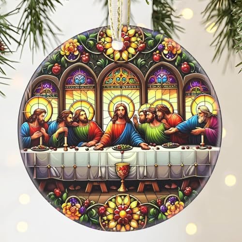 Ornement de la Nativité, Scène de la Nativité Ornement, Deco Noel Sapin, Ornement de la Nativité en Acrylique, Arbre de Noël Ornements Chrétiens...