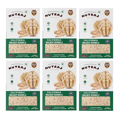 Image of Nutraj California Walnut Kernels 1.5kg (250gm x 6) Pack Without Shell | Akhrot Giri | Dry Fruits and Nuts | Grocery Items.