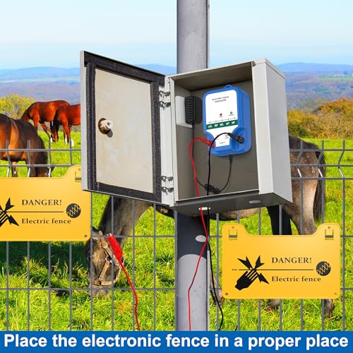 Azmall DZWL Electric Fence Charger - Electric Fence Energizer For Livestock, Garden, Chicken, Cattle, Pet Electric Powered Fence Charger Kit thumb #5
