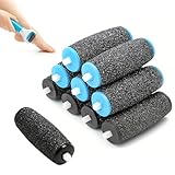 Lot de 10 rouleaux de rechange pour enlèvement de calles, pierre ponce pour pieds, 3 niveaux de rugosité, compatible avec Scholl