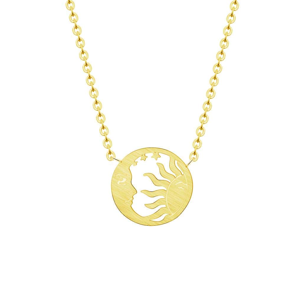 Collier moon pendentif vide en or parfait pour vos soirées - 7