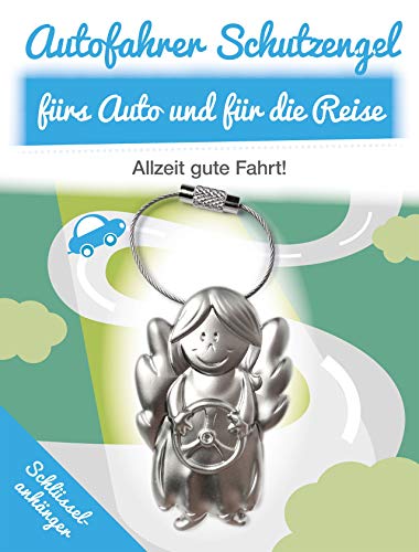 Preisvergleich Produktbild Auto und Reise Schlüsselanhänger Schutzengel - Schlüsselanhänger aus Metall - Art & Emotions - Geschenkidee für deinen Lieblingsmenschen - Glücksbringer für Ihre Liebsten