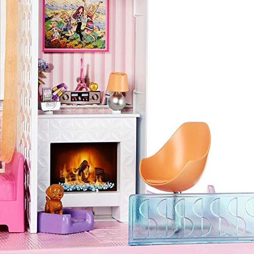Image of Barbie Dream House Doll house with Pool, Slide & Elevator
