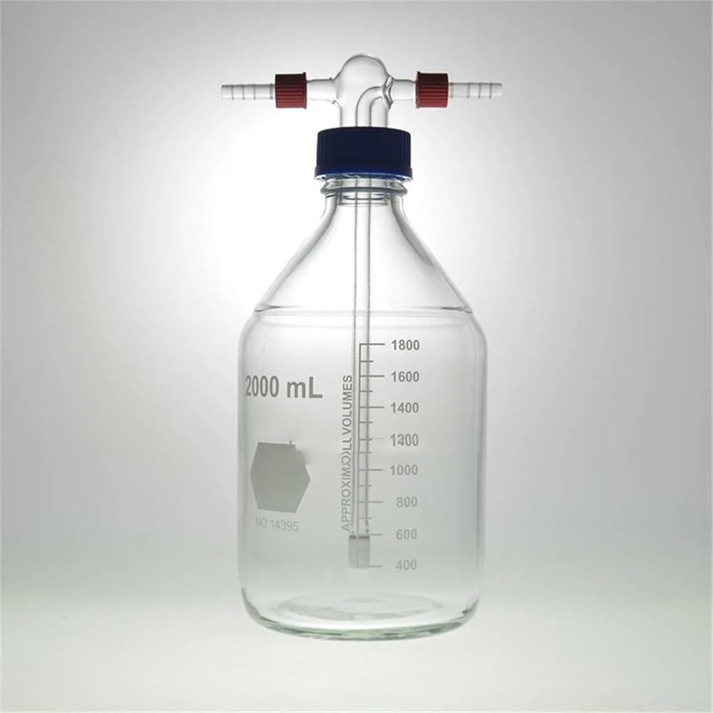 Frascos de laboratorio con conectores de manguera extraíbles que terminan con el G2 sinterizado(500ml)