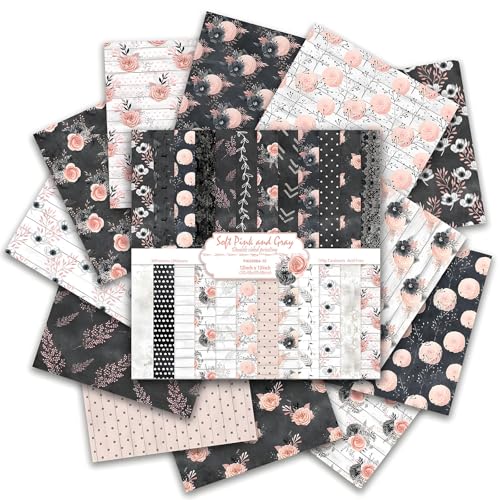 Papier rétro noir pour scrapbooking VIVIQUEN 24 feuilles double face 30x30