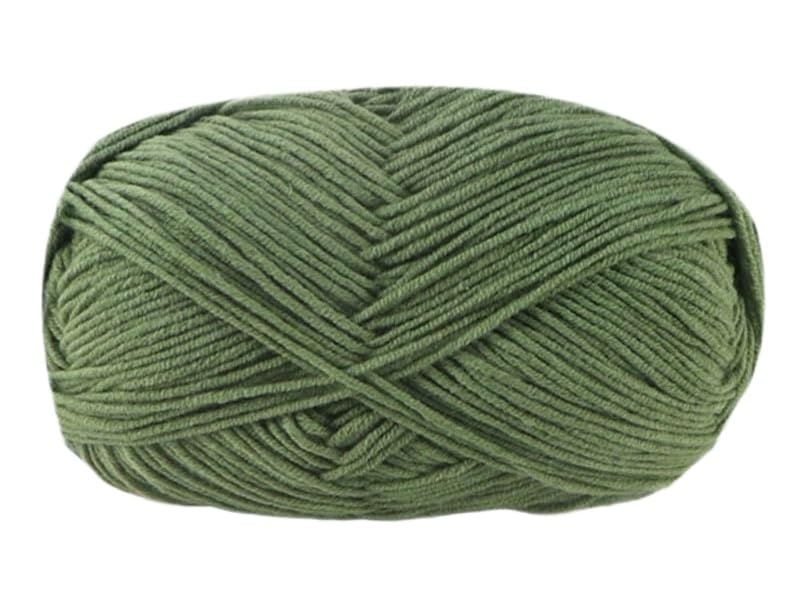 Fil coton au lait pour crochet 4 épaisseurs - 5 rouleaux de 50g fil à tricoter