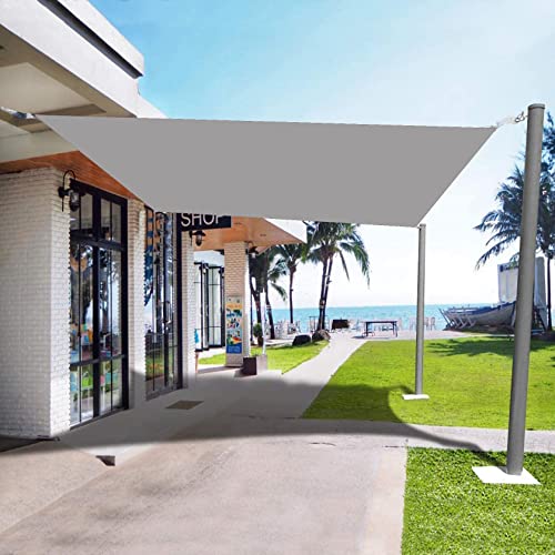 Toldo vela cuadrado 1.5x1.8m gris claro para patio y terraza 3