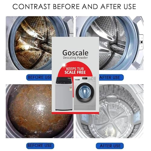 Image of Descale Compatiable For LG Washing Machine Front Load and Top Load, Cleaning Powder, Descaling Powder, Drum Cleaner 100 g (Pack Of 5) (Style 53