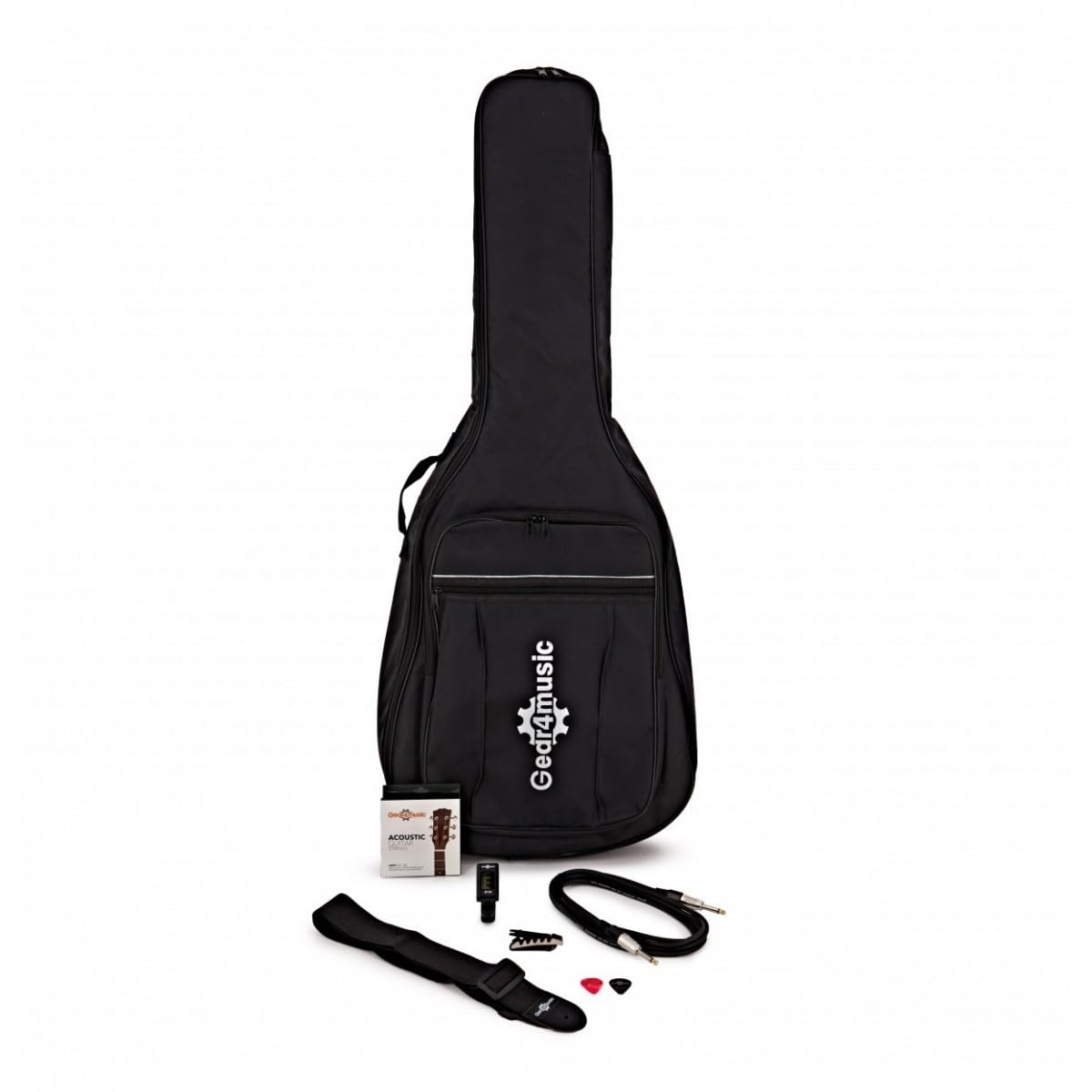 Gear4music Chitarra Elettroacustica con Amplificatore 15W Pacchetto per Principianti Blu | Tavola in Abete con Fasce in Sapele, Preamplificatore Integrato con Pickup Sotto Sella, Ampli 15W, Blu