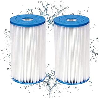 RJMAC 2pcs type II pool filter cartridge,Replacement Hot Tubs Filter Compatible with Lazy Spa Filter Pump,Swimming Pool Filter Pump Filter Element, Filter Hot Tub Filter Cartridge