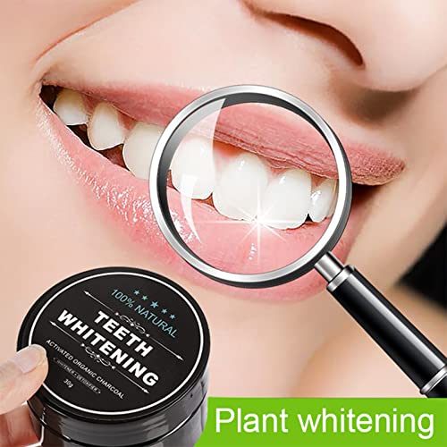 Teeth Whitening Charcoal Powder, Teeth Whitener Powder Oral Care Sets Natural Coconut, No Hurt on Enamel or Gum (2) - Image 5