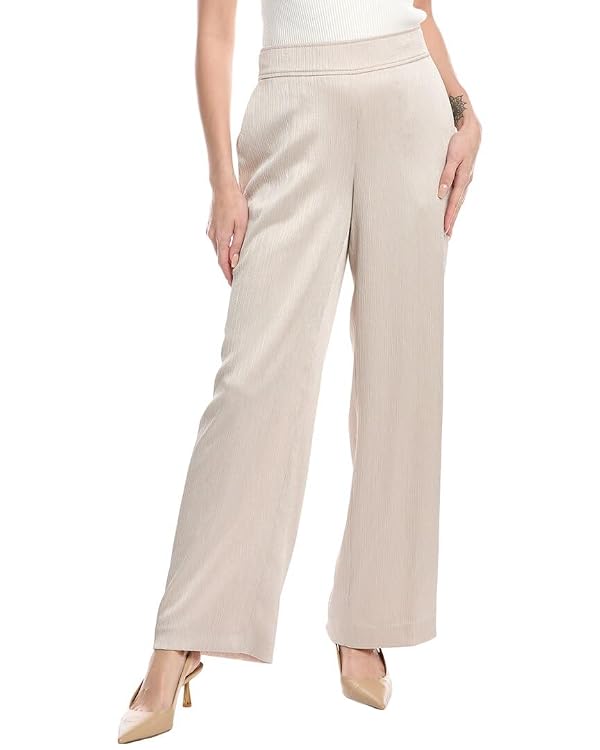 Anne Klein Pull ON HIGH Rise Wide Leg Pant (Lined) by Anne Klein - Used condition - US$21.98