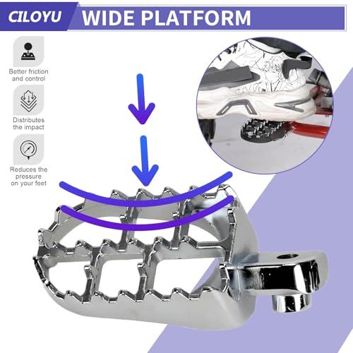 Image of Mini Bike Foot Pegs Kit Compatible with Coleman Minibike CT200U CT200U-EX CT200U-EXR BT200X CT100U CC100X Axis M200 196cc 200cc 97cc 100cc 6.5hp 2.5hp Engine Parts Accessories Left and Right