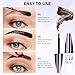 2025 New Tattoo Eyebrow Gel Easy Peel Off for Women, Upgrade Eyebrow Tattoo Peel Off, Transfer-proof Eyebrow Gels Waterproof for All Skin Types (Brown)