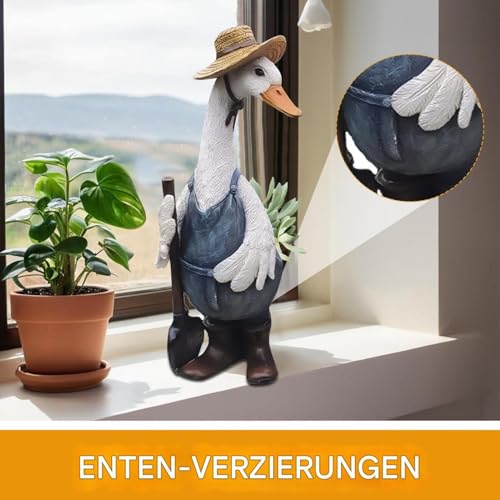 Statue de canard originale, idée cadeau créative pour décoration de terrasse - 4