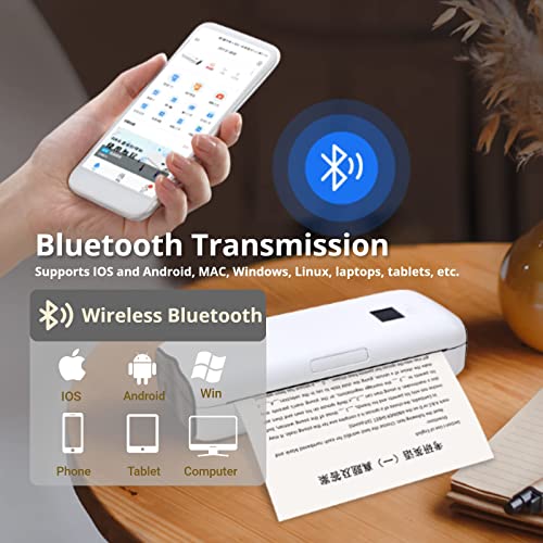Image of Portable Printers Wireless for Travel, Thermal Tattoo Stencil Printer for Office,Letter Bluetooth Compact Printer for 8.5 inchx11 inch Size