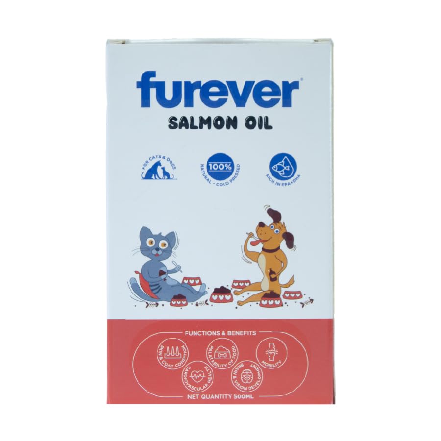See full amazon price history chart for Furever Salmon Oil 500 ml for Dogs and Cats - Natural, Cold Pressed Omega 3 & 6 Supplement for Strong Hair, Lustrous Coat, Improved Mobility, & Better Skin, Joint, Eye, Brain, Cardiac & Immune Health Furever Salmon Oil 500 ml for Dogs and Cats - Natural, Cold Pressed Omega 3 & 6 Supplement for Strong Hair, Lustrous Coat, Improved Mobility, & Better Skin, Joint, Eye, Brain, Cardiac & Immune Health (B0CD7KNPXP) Amazon Price History, Amazon Price Tracker
