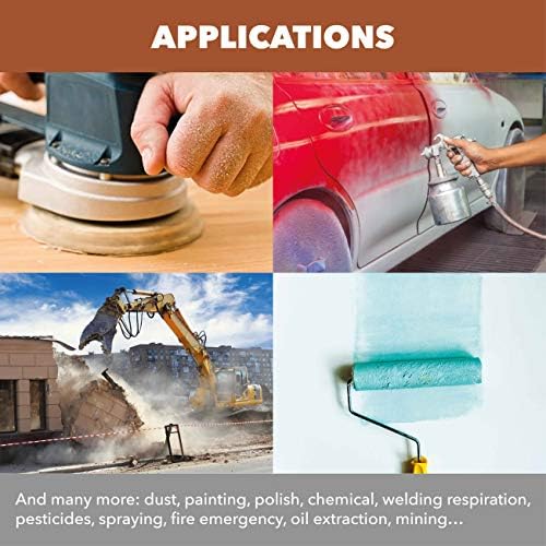 Set of Cartridges and Filters for RHINO Anti Dust Cover x2 Cartridges, x6 Particle Filters, x2 Protectors Compatible Other Particulated Filter