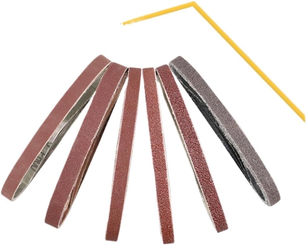 20Pcs 20 * 520mm Sanding Belts 40-1000 Grits Sandpaper Abrasive Bands for Sander Abrasive Tool Wood Metal Polishing(120)