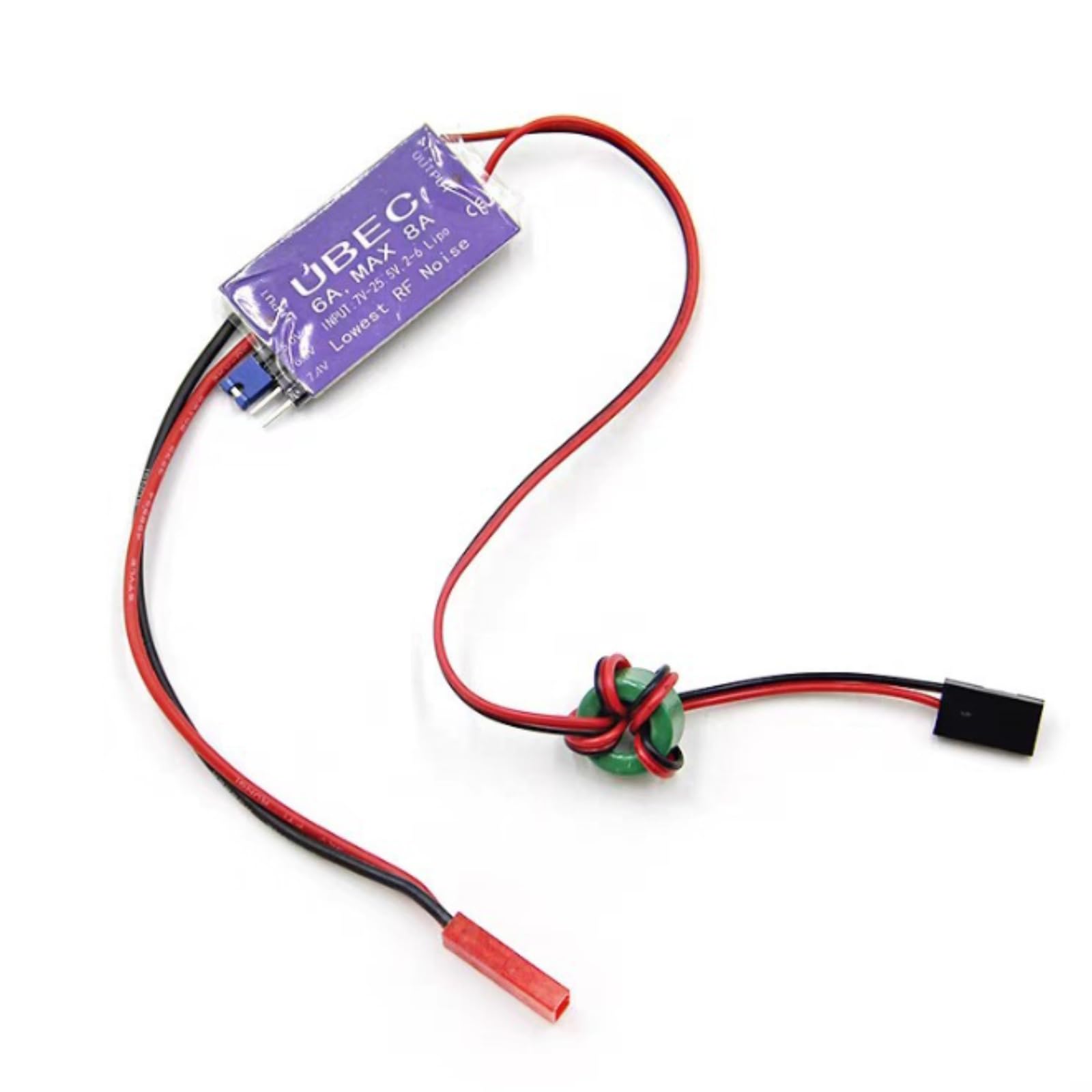 UBEC Alimentatore di Commutazione, 6A UBEC Regolatore di Tensione, 5V 6V 7,4V 6A Max 8A Uscita 7V-25,5V Ingresso UBEC Modulo Servo Interruttore di Alimentazione per RC Helicopter