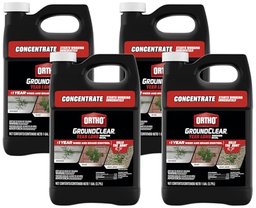 Image of Ortho GroundClear Year Long Vegetation Killer2 Concentrate - Weed Killer Concentrate, Kills and Prevents Weeds Up to 1 Year, 1 gal. (Pack of 4)