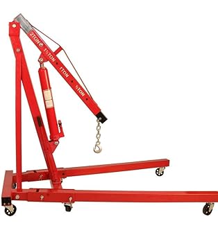 HYCO Alloy Steel Engine Hoist Folding Hydraulic Cherry Picker Shop Crane Lift (2 TON Heavy Duty Folding 90KG)
