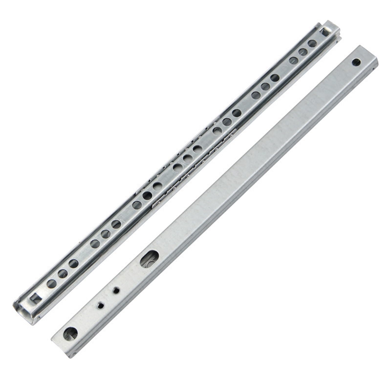 Drawer Track, 2Pcs 8"-16" Ball Bearing Drawer Slides Furniture Slide Steel Keyboard Cabinet Cupboard Runners(438mm)
