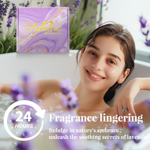 Image of Gift Set for Women Lavender Relaxing Bath and Body Gift Set -- 8Pcs Unique Gift Ideas Birthday Presents for Women, Valentine's Day, Mothers Day, Christmas Presents for Her