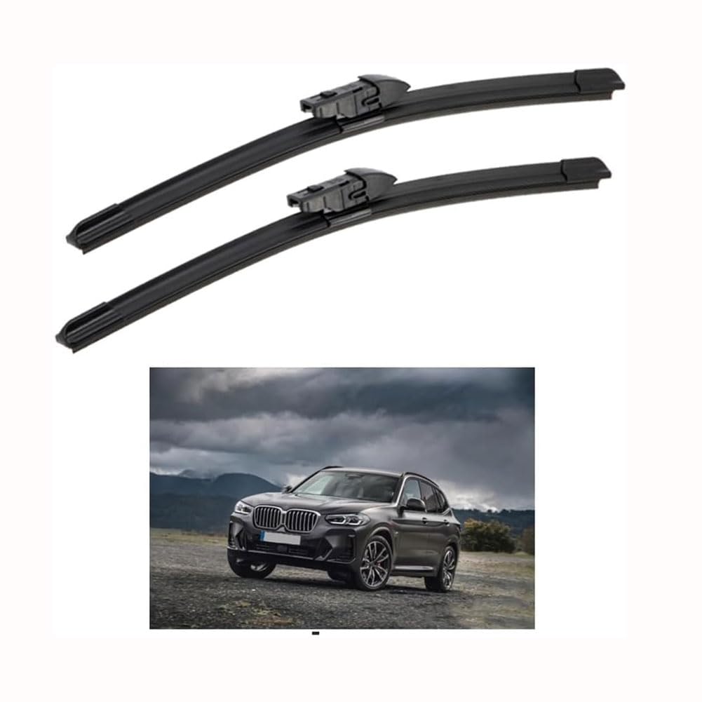 Escobilla Delanteras Ajuste BMW X3 G01 2018-2022, Escobilla Limpiaparabrisas Frontal Fácil Instalación, Brazos del Limpiaparabrisas