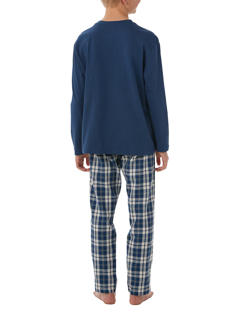 Schiesser Jungen Schiesser Jungen Schlafanzug Set Pyjama Lang Ohne Bündchen 100% Baumwolle - Größe 98 Bis 176 Pyjamaset (1er Pack)