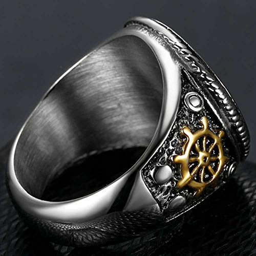 Jude Jewelers Stainless Steel Antique Vintage Skull Pirate Knife Death Halloween Cocktail Party Biker Ring2