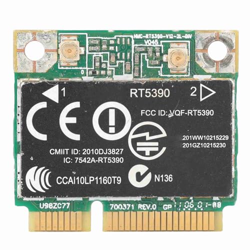 RT5390 Tarjeta de Red inalámbrica, SPS: 630703 001 Adaptador Tarjeta de Red Tarjeta inalámbrica Half Mini PCIE 802.11N, Solo para computadoras HP