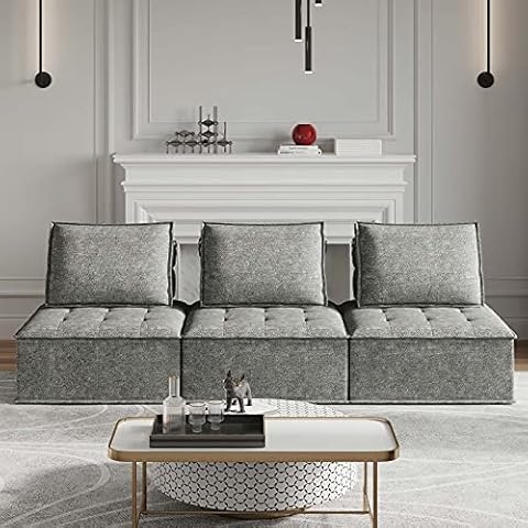 Belffin Modular 3 Seater Sofa Couch Sectional Sofa Couch Cover
