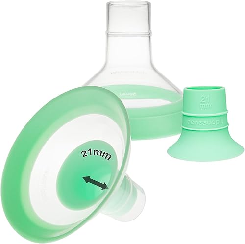 Miniatura 13 de Nenesupply Bridas ovaladas de 0.827 in compatibles con piezas de bomba Medela de repuesto de 0.827 in para extractores de leche Medela. Trabaja con