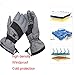 Heated Gloves, Heated Gloves Rechargeable, Waterproof, Riding Gloves, Washable, Heating Hand Warmer, Winter Warm Gloves for All Kinds of Outdoor Activities,L