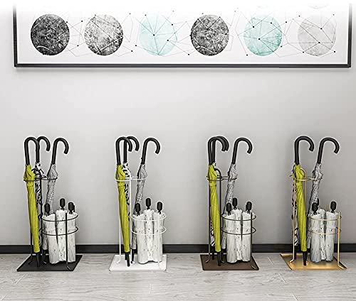 Soporte para paraguas de diseño creativo de metal dorado premium para oficinas y hoteles 2