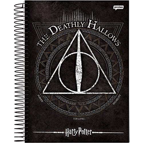 Caderno de 10 Matérias Capa Dura, Harry Potter, Jandaia, 63600, 27.5x24.5cm, 4 Unidades