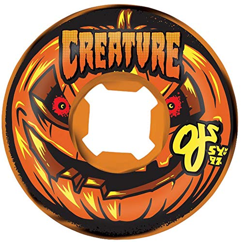 OJ Wheels 54mm Pumpkin Head Bloodsuckers Swirl 97A skateboardwielen oranje
