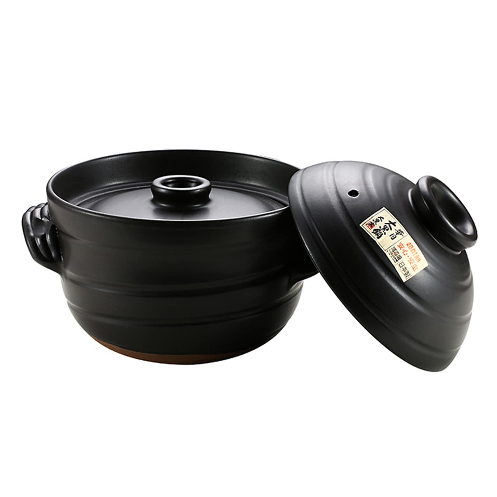 Casserole en céramique 2.3L antiadhésive à haute température pour riz et ragoûts