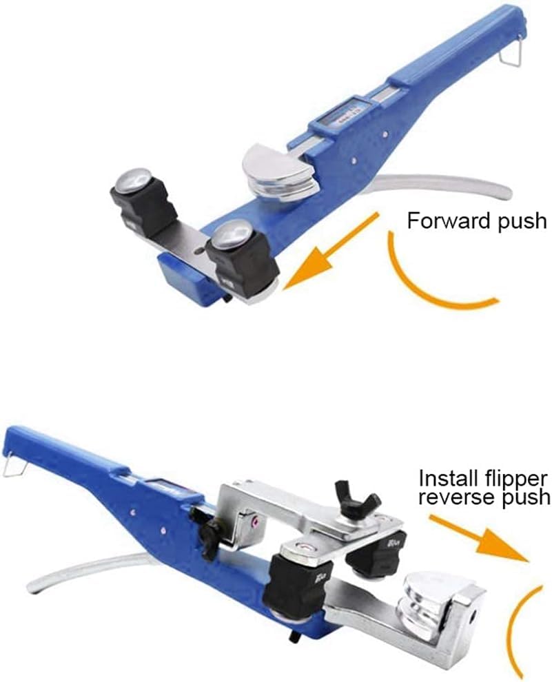 Piegatubi manuale da 22 mm, resistente, strumento a leva a cricchetto per piegare tubi in rame, ottone, alluminio e acciaio - Macchina piegatubi manuale