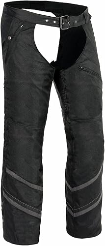 Milwaukee Leather MPM5700 - Chinchetas de tela con ventilación negra para hombre con forro térmico a presión